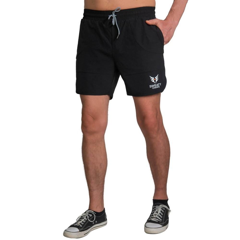 Sweaty Champs Mens Workout Gym Shorts - Picture 1 of 6